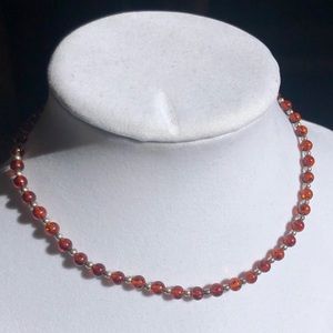Amber Beaded Necklace